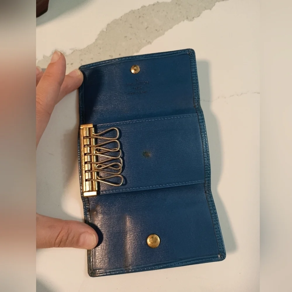 Louis Vuitton Blue Epi Leather Toledo Multicles 6 Key Holder
